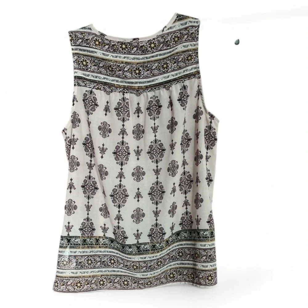 Knox Rose Sleeveless Boho Top Large - Picture 3 of 8